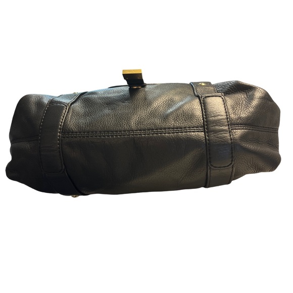 Michael Kors Fulton Black Leather Shoulder Bag - Picture 7 of 13